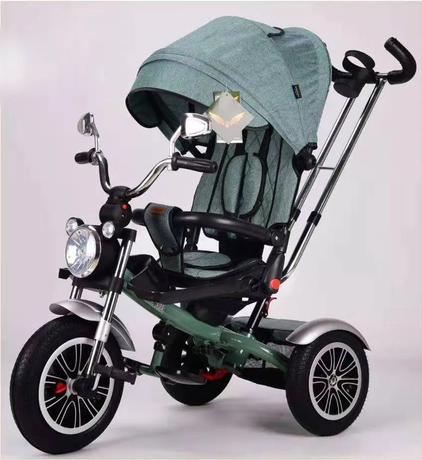 Мултифункционална сгъваема детска кола с 3 колела